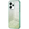 Coque arrière en silicone Phonesta Crystal Sparkle pour Oppo Reno15 Pro - Vert
