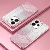 Coque arrière en silicone Phonesta Crystal Sparkle pour Oppo Reno15 Pro - Rose 2