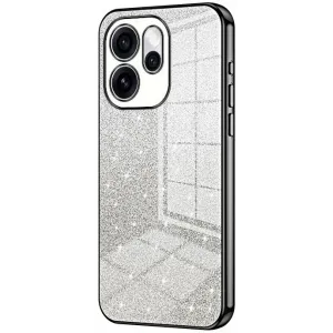 Coque arrière en silicone Phonesta Crystal Sparkle pour Oppo Reno15 Pro - Noir