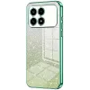 Coque arrière en silicone Phonesta Crystal Sparkle pour Xiaomi Poco F8 Pro - Vert