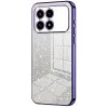 Coque arrière en silicone Phonesta Crystal Sparkle pour Xiaomi Poco F8 Pro - Violet