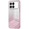 Coque arrière en silicone Phonesta Crystal Sparkle pour Xiaomi Poco F8 Pro - Rose