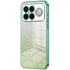 Coque arrière en silicone Phonesta Crystal Sparkle pour Xiaomi Poco F8 Ultra - Vert