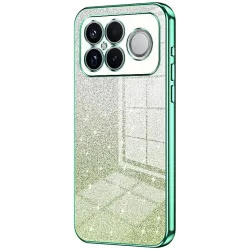 Coque arrière en silicone Phonesta Crystal Sparkle pour Xiaomi Poco F8 Ultra - Vert