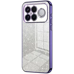 Coque arrière en silicone Phonesta Crystal Sparkle pour Xiaomi Poco F8 Ultra - Violet