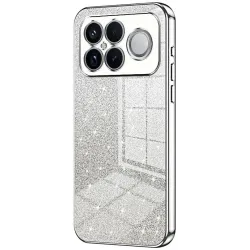 Coque arrière en silicone Phonesta Crystal Sparkle pour Xiaomi Poco F8 Ultra - Argent