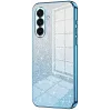 Coque arrière en silicone Phonesta Crystal Sparkle pour Samsung Galaxy A37 - Bleu