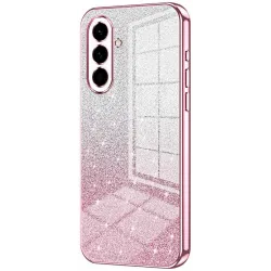Coque arrière en silicone Phonesta Crystal Sparkle pour Samsung Galaxy A57 - Rose