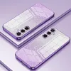 Coque arrière en silicone Phonesta Crystal Sparkle pour Samsung Galaxy S25 FE - Violet 2