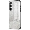 Coque arrière en silicone Phonesta Crystal Sparkle pour Samsung Galaxy S25 FE - Noir