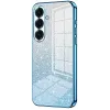 Coque arrière en silicone Phonesta Crystal Sparkle pour Samsung Galaxy S26 - Bleu