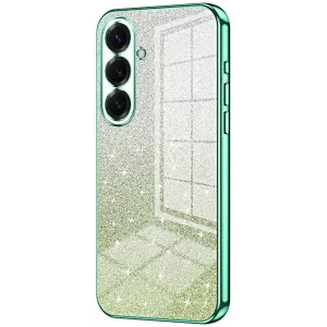 Coque arrière en silicone Phonesta Crystal Sparkle pour Samsung Galaxy S26 - Vert