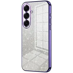 Coque arrière en silicone Phonesta Crystal Sparkle pour Samsung Galaxy S26 - Violet
