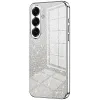 Coque arrière en silicone Phonesta Crystal Sparkle pour Samsung Galaxy S26 - Argent