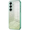 Coque arrière en silicone Phonesta Crystal Sparkle pour Samsung Galaxy S26 Plus - Vert