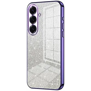 Coque arrière en silicone Phonesta Crystal Sparkle pour Samsung Galaxy S26 Plus - Violet