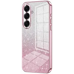 Coque arrière en silicone Phonesta Crystal Sparkle pour Samsung Galaxy S26 Plus - Rose
