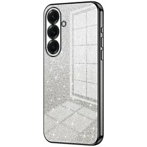 Coque arrière en silicone Phonesta Crystal Sparkle pour Samsung Galaxy S26 Plus - Noir