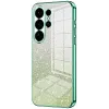 Coque arrière en silicone Phonesta Crystal Sparkle pour Samsung Galaxy S26 Ultra - Vert
