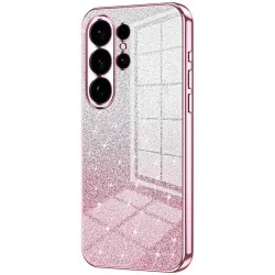 Coque arrière en silicone Phonesta Crystal Sparkle pour Samsung Galaxy S26 Ultra - Rose