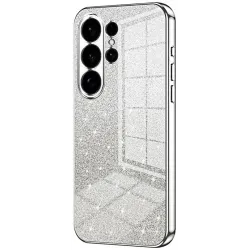Coque arrière en silicone Phonesta Crystal Sparkle pour Samsung Galaxy S26 Ultra - Argent