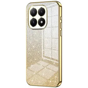 Coque arrière en silicone Phonesta Crystal Sparkle pour Xiaomi 15T - Or