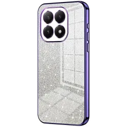 Coque arrière en silicone Phonesta Crystal Sparkle pour Xiaomi 15T - Violet