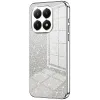 Coque arrière en silicone Phonesta Crystal Sparkle pour Xiaomi 15T - Argent