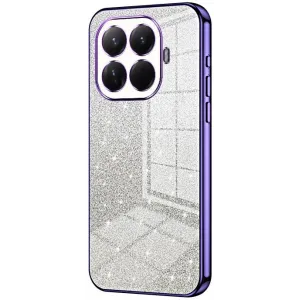 Coque arrière en silicone Phonesta Crystal Sparkle pour Xiaomi 15T Pro - Violet