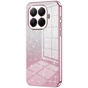 Coque arrière en silicone Phonesta Crystal Sparkle pour Xiaomi 15T Pro - Rose