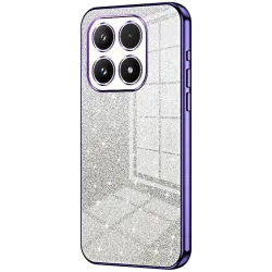 Coque arrière en silicone Phonesta Crystal Sparkle pour Xiaomi 17 - Violet