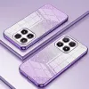 Coque arrière en silicone Phonesta Crystal Sparkle pour Xiaomi 17 - Violet 2