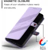 Coque portefeuille Phonesta Embossed Lines pour Samsung Galaxy Z Fold 6 - Violet 4