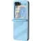 Coque arrière Phonesta Embossed Lines pour Samsung Galaxy Z Flip 7 FE / Z Flip 6 - Bleu clair
