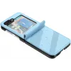 Coque arrière Phonesta Embossed Lines pour Samsung Galaxy Z Flip 7 FE / Z Flip 6 - Bleu clair 3