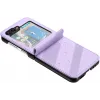 Coque arrière Phonesta Embossed Lines pour Samsung Galaxy Z Flip 7 FE / Z Flip 6 - Violet 3