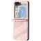 Coque arrière Phonesta Embossed Lines pour Samsung Galaxy Z Flip 7 FE / Z Flip 6 - Rose