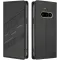 Coque portefeuille Phonesta Embossed Lines pour Nothing Phone (3a) - Noir