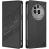 Coque portefeuille Phonesta Embossed Lines pour Nothing Phone (3a) Pro - Noir
