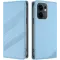 Coque portefeuille Phonesta Embossed Lines pour Oppo Reno13 F 4G/5G / Reno13 FS 5G - Bleu clair