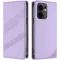 Coque portefeuille Phonesta Embossed Lines pour Oppo Reno13 F 4G/5G / Reno13 FS 5G - Violet