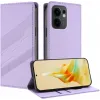 Coque portefeuille Phonesta Embossed Lines pour Oppo Reno13 F 4G/5G / Reno13 FS 5G - Violet 2