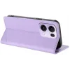Coque portefeuille Phonesta Embossed Lines pour Oppo Reno13 Pro - Violet 3