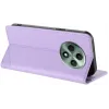 Coque portefeuille Phonesta Embossed Lines pour Oppo Reno12 F/Reno12 FS - Violet 3