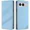 Coque portefeuille Phonesta Embossed Lines pour OnePlus Nord 4 - Bleu clair