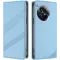 Coque portefeuille Phonesta Embossed Lines pour OnePlus 12 - Bleu clair