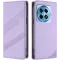 Coque portefeuille Phonesta Embossed Lines pour OnePlus 12R - Violet