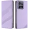 Coque portefeuille Phonesta Embossed Lines pour Motorola Edge 60 Neo/Edge 50 Neo / ThinkPhone 25 - Violet