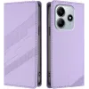 Coque portefeuille Phonesta Embossed Lines pour Xiaomi Redmi Note 14 4G - Violet