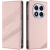 Coque portefeuille Phonesta Embossed Lines pour Xiaomi Redmi Note 14 Pro 5G/14 Pro Plus / Xiaomi Poco X7 - Rose